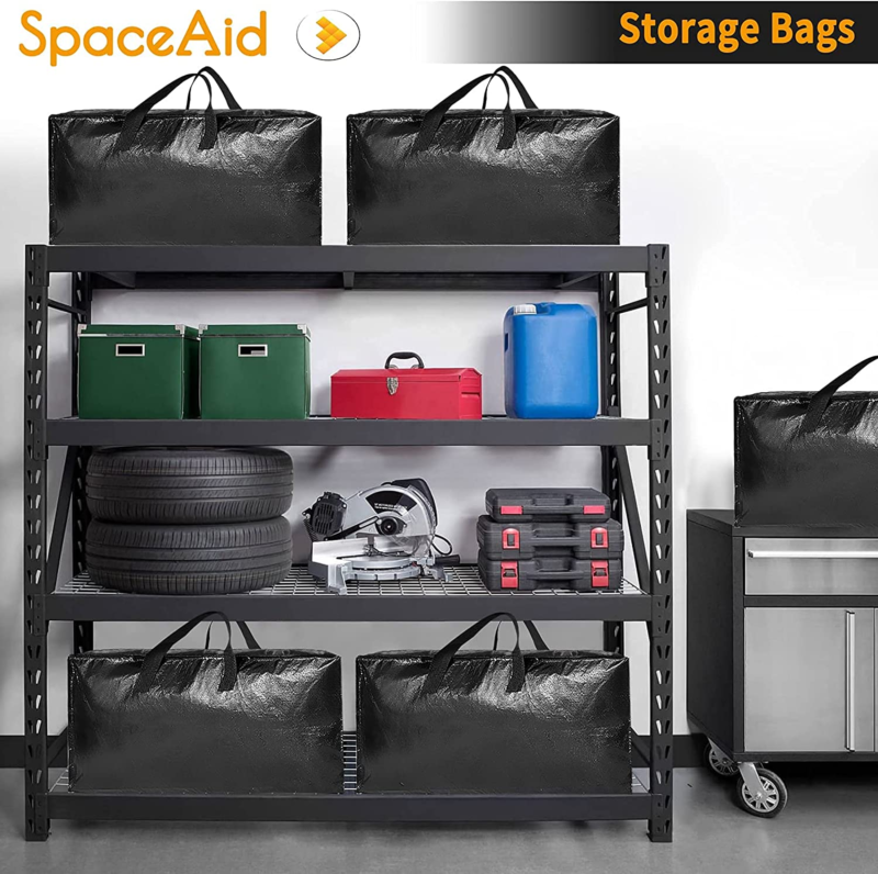 Heavy Duty Moving Bags, Extra Large Storage Totes W/ Backpack Straps