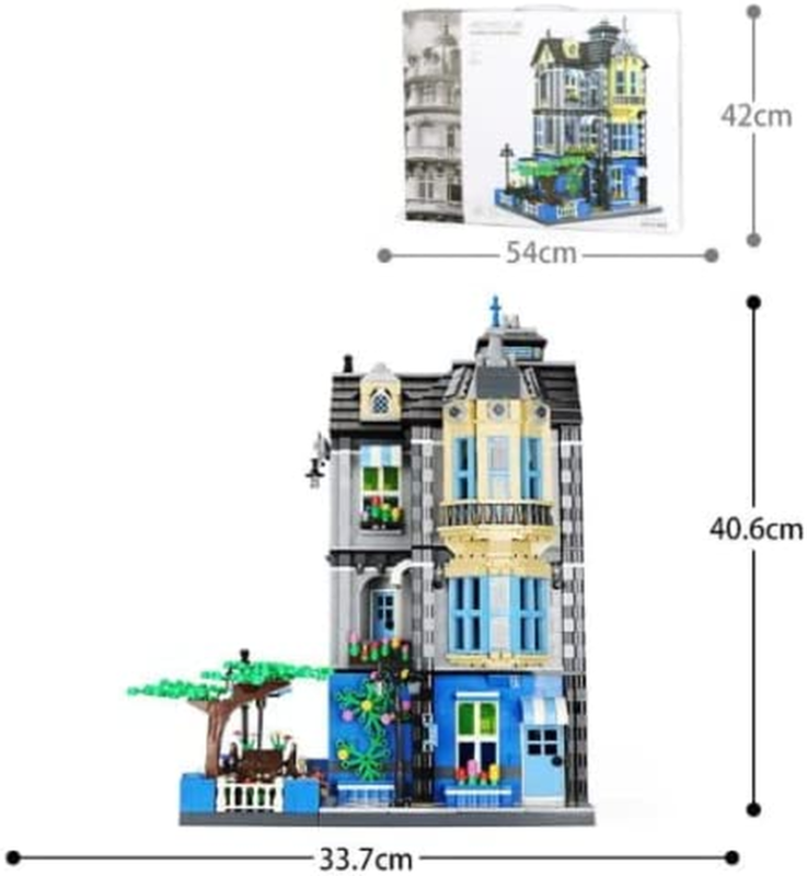 General Jim’s Garden Building Blocks MOC Coffee Shop 3 Level Restaurant 2313 Pcs