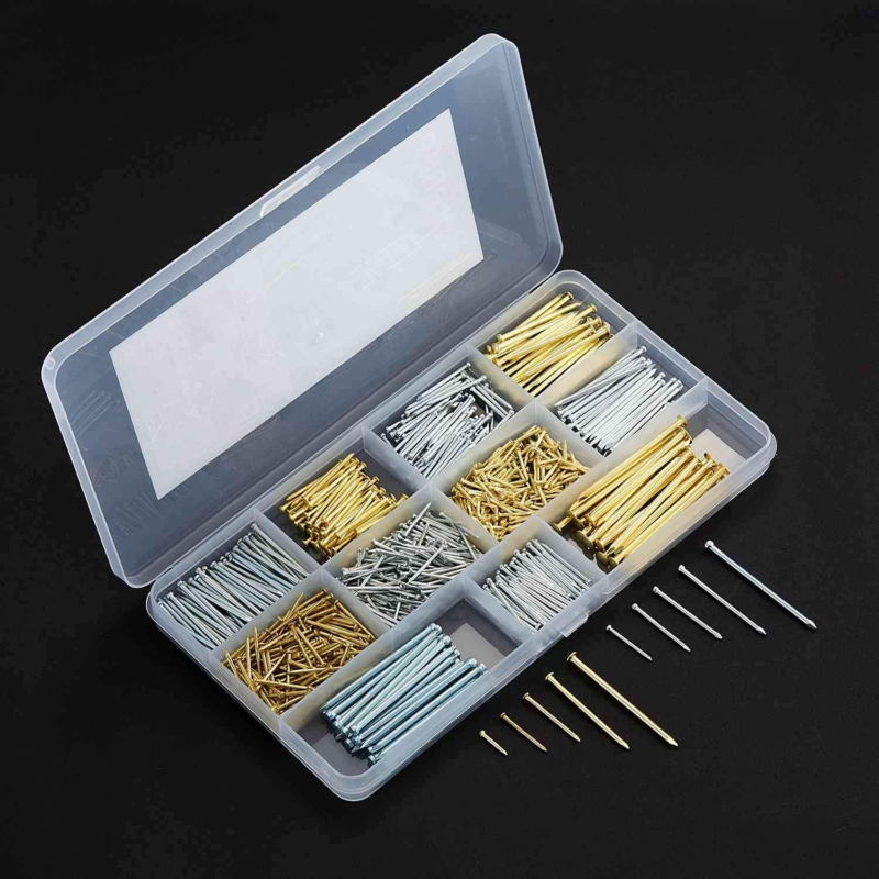 Hardware Assorted Nails Set 10 Sizes 900 PCS 13-50 Millimetres for Home Repair 