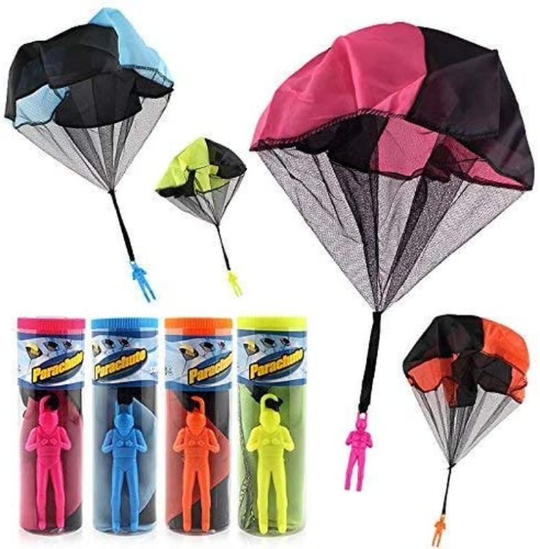 4PCS Set Tangle Parachute Figures Hand Throw Soliders Square Outdoor Children'S 