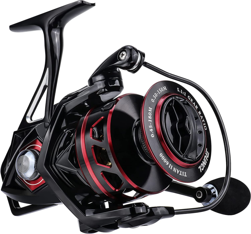 RUNCL Spinning Reel Titan II, Fishing Reel - Full Metal Body