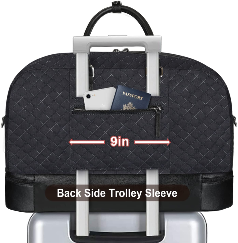 Weekender Bag for, Large Overnight 3Pcs Set