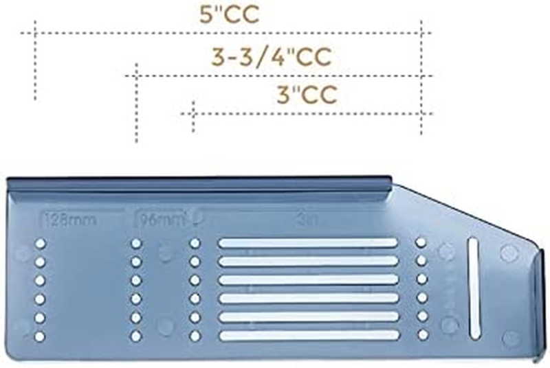 Cabinet Door & Drawer Hardware Installation Template Kit Include Drill Bit Mount