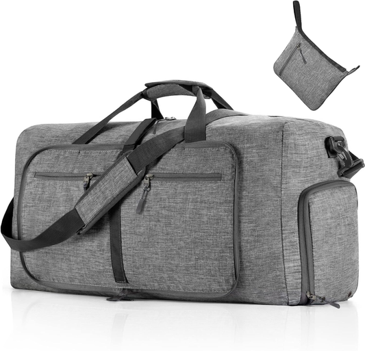 Travel Duffle Bag for 65L Foldable with Shoe Compartment 