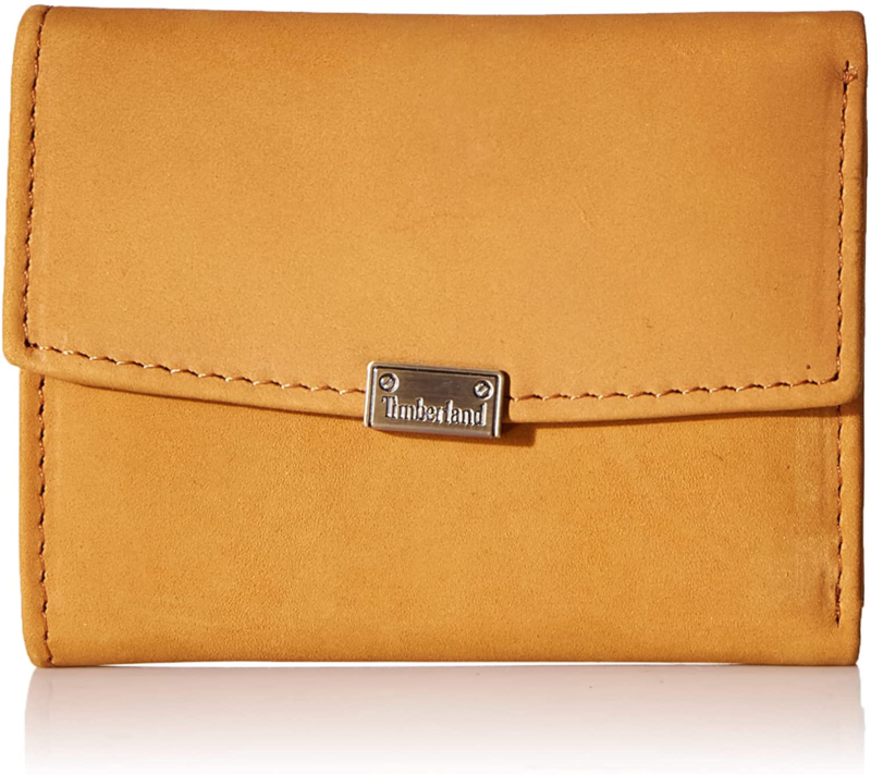 Timberland Women's Leather RFID Small Indexer Snap Wallet Billfold