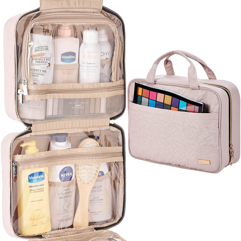 Large Hanging Travel Toiletry Bag, Portable Makeup Organizer 