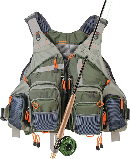 Fly Fishing Vest Pack Adjustable for Men and Women