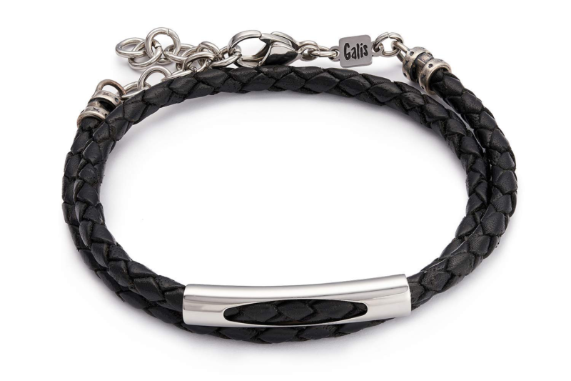 Couple Bracelets - His And Hers Bracelet - Black And White Leather Bracelet For 