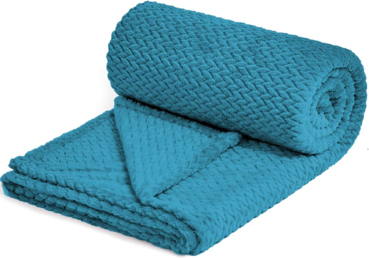 Super Soft Throw Blanket Premium Silky Flannel Fleece Leaves , (50"X60"))