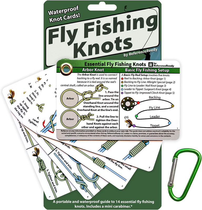 Fly Fishing Knot Cards - Waterproof Guide to 14 Essential Fly Fishing Knots