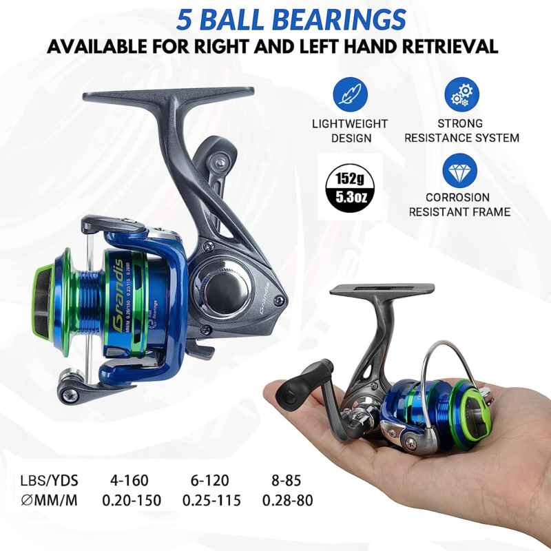 Ice Fishing Rod Reel Combo Set 