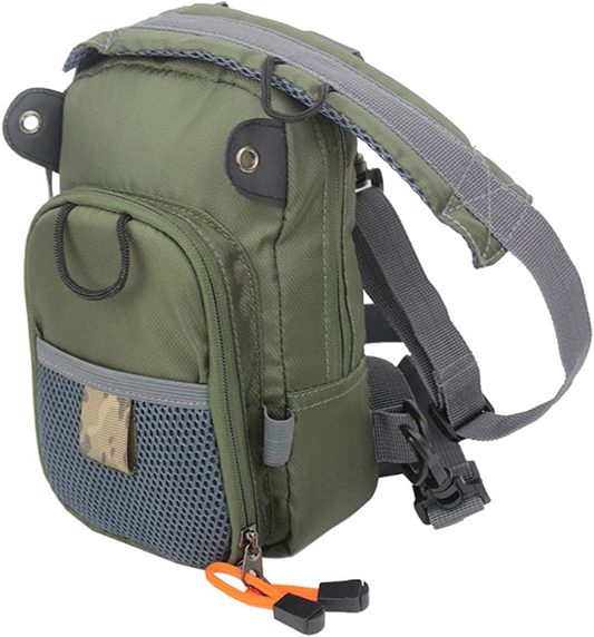 Small Fly Fishing Chest Pack Lightweight Tackle Storage Pouch Waist Bag