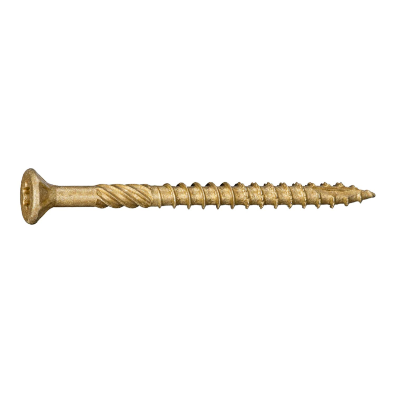 #9 X 2-1/2"  Tan XL1500 Coated Exterior Star Drive Multi-Purpose Deck Screws 1 L