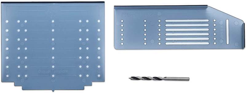 Cabinet Door & Drawer Hardware Installation Template Kit Include Drill Bit Mount