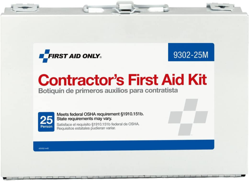 178 Piece Contractor'S First Aid Kit 