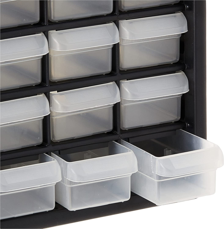 16 Drawer Plastic Parts Storage Hardware and Craft Cabinet, 10-1/2-Inch W X 6-1/