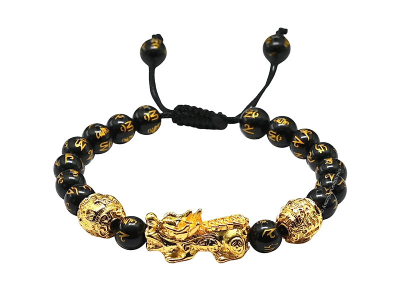 Feng Shui Black Obsidian Wealth Bracelet for Women