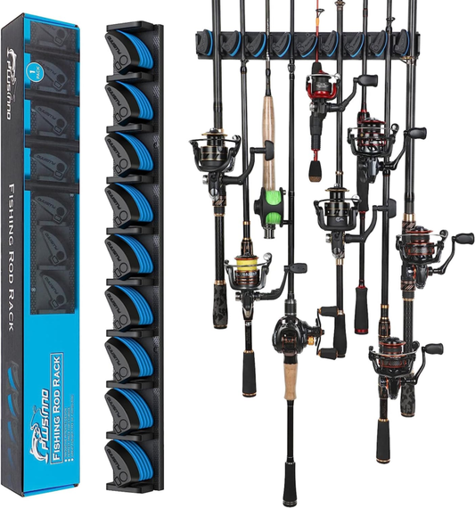 Vertical Fishing Rod Holder, Wall Mounted Rack