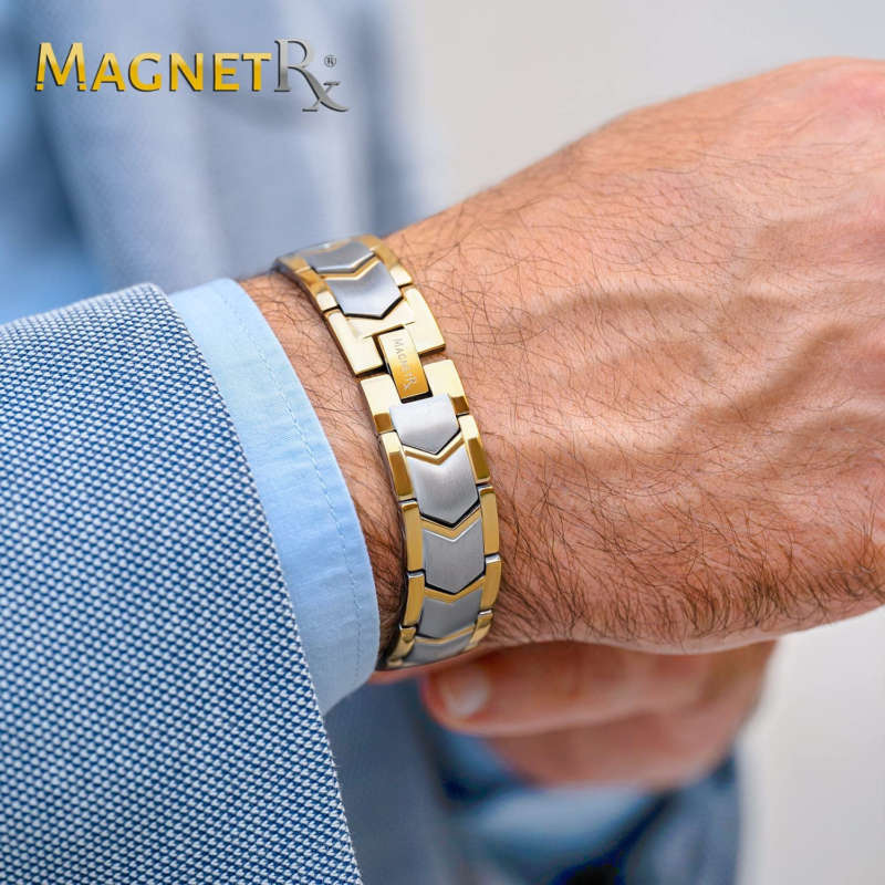 ® Ultra Strength Magnetic Bracelet - Stainless Steel  for Men - Adjustable 