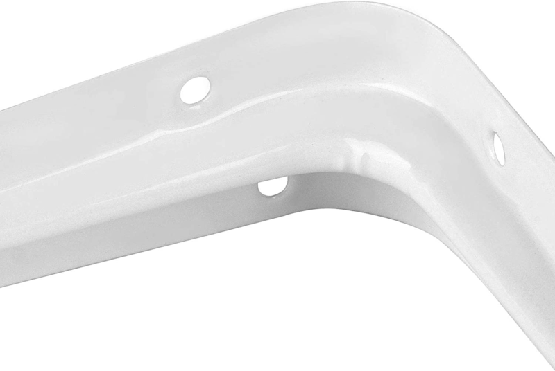 24 Packs 6 X 8 Inch White Shelf Brackets, Heavy Duty with Screws  