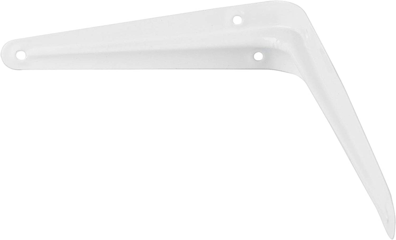 24 Packs 6 X 8 Inch White Shelf Brackets, Heavy Duty with Screws  