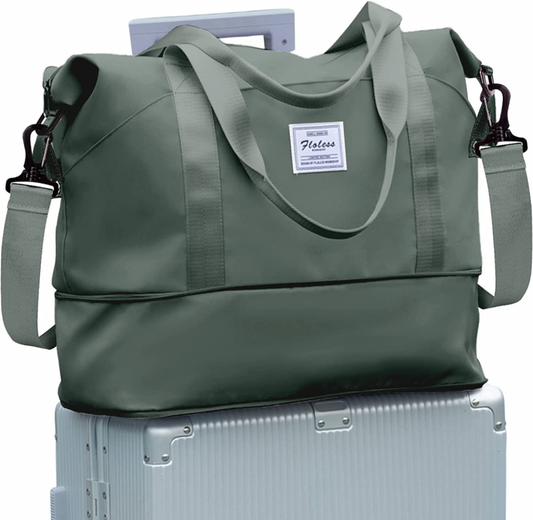 Travel Bag,Waterproof Duffel Gym Tote Bag,Weekender Carry on.