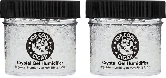 Crystal Gel Humidifier for Cigar Humidors (2 Oz Jars) - 2 Pack