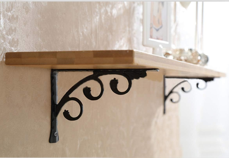 6 Pack Decorative Shelf Brackets Wall Mounted 