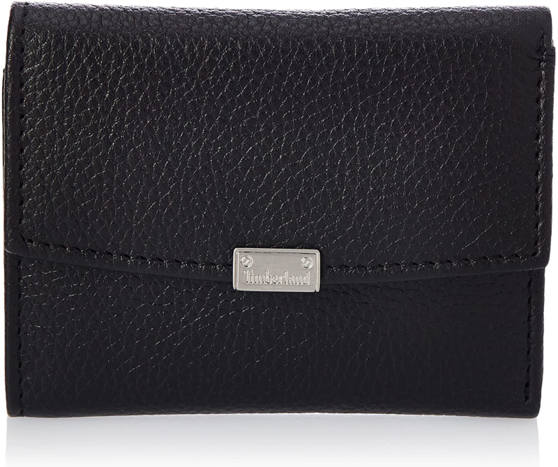 Timberland Women's Leather RFID Small Indexer Snap Wallet Billfold