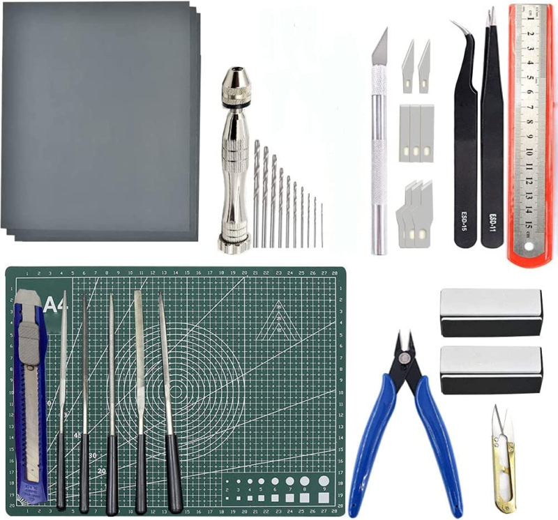 37PCS Model Tools, Professional Model Tool Kit for Gundam Hobby Building  
