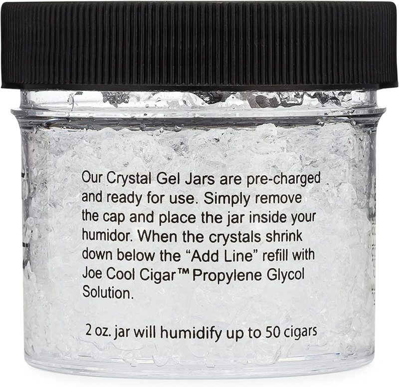 Crystal Gel Humidifier for Cigar Humidors (2 Oz Jars) - 2 Pack