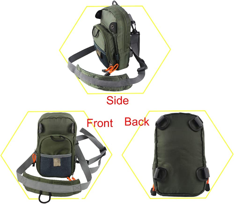 Small Fly Fishing Chest Pack Lightweight Tackle Storage Pouch Waist Bag