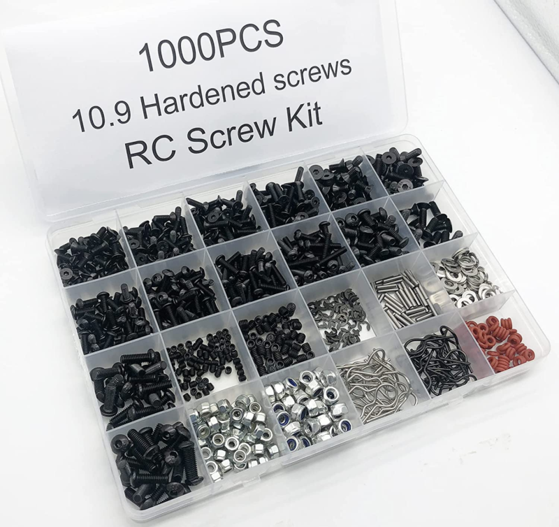 1000 Pcs Universal RC Screw Kit Screws Assortment 