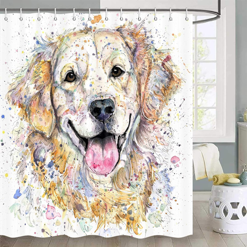 Golden Retriever Shower Curtain