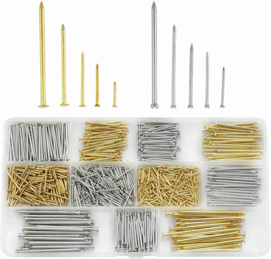 Hardware Assorted Nails Set 10 Sizes 900 PCS 13-50 Millimetres for Home Repair 