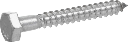 Hillman 832012 1/4 X 3-Inch Stainless Steel Hex Lag Screws, 25-Pack