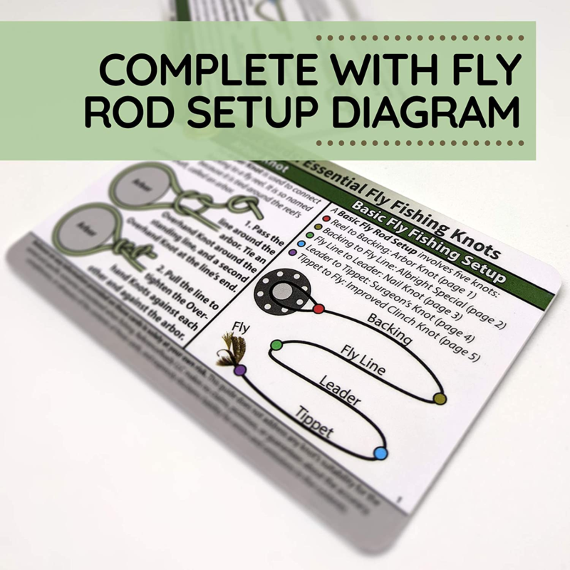 Fly Fishing Knot Cards - Waterproof Guide to 14 Essential Fly Fishing Knots