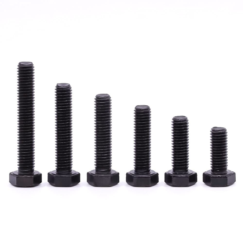 M10-1.5 X 25Mm Hex Bolts, 12.9 Grade Alloy Steel, Black Oxide Finish, 10 PCS