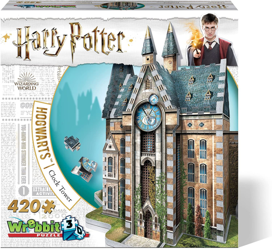 Wrebbit 3D - Hogwarts - Clock Tower 420-Piece 3D Jigsaw Puzzle