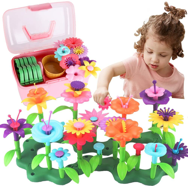 Flower Garden Building Toy Educational Activity Stem Toy(130 PCS) Age 3-6