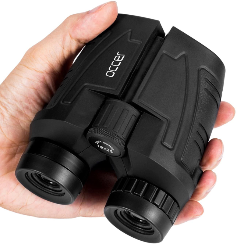 Occer 12X25 Compact Binoculars with Clear Low Light Vision, Large Eyepiece Water