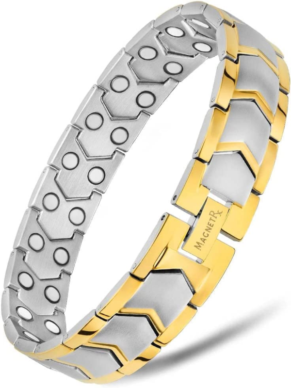 ® Ultra Strength Magnetic Bracelet - Stainless Steel  for Men - Adjustable 