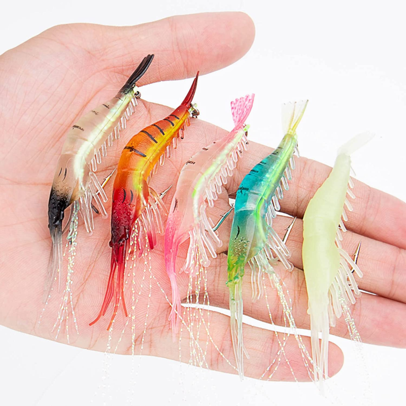 10PCS Saltwater Fishing Lures Shrimp Baits Set