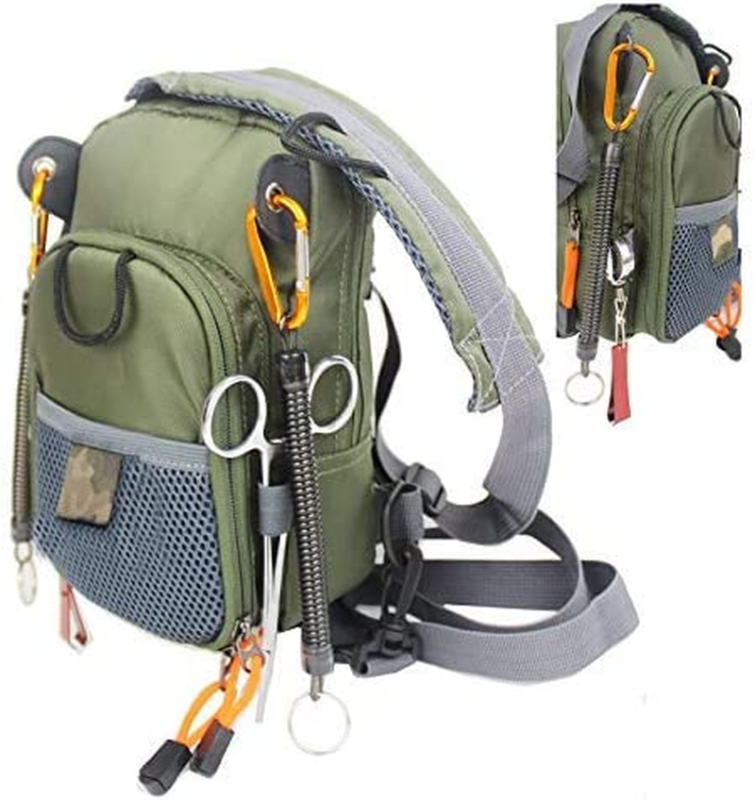 Small Fly Fishing Chest Pack Lightweight Tackle Storage Pouch Waist Bag