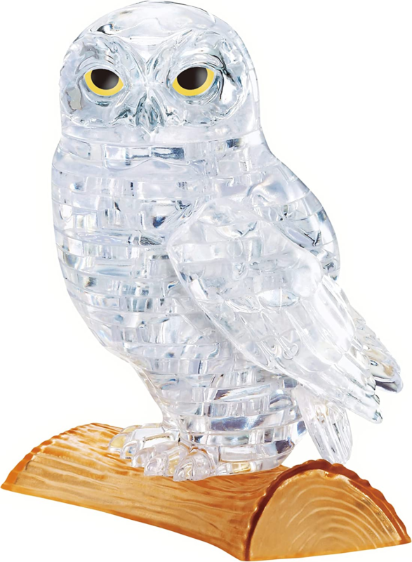 Bepuzzled Original 3D Crystal Jigsaw Puzzle-Owl Animal Bird Assembly Brain Tease