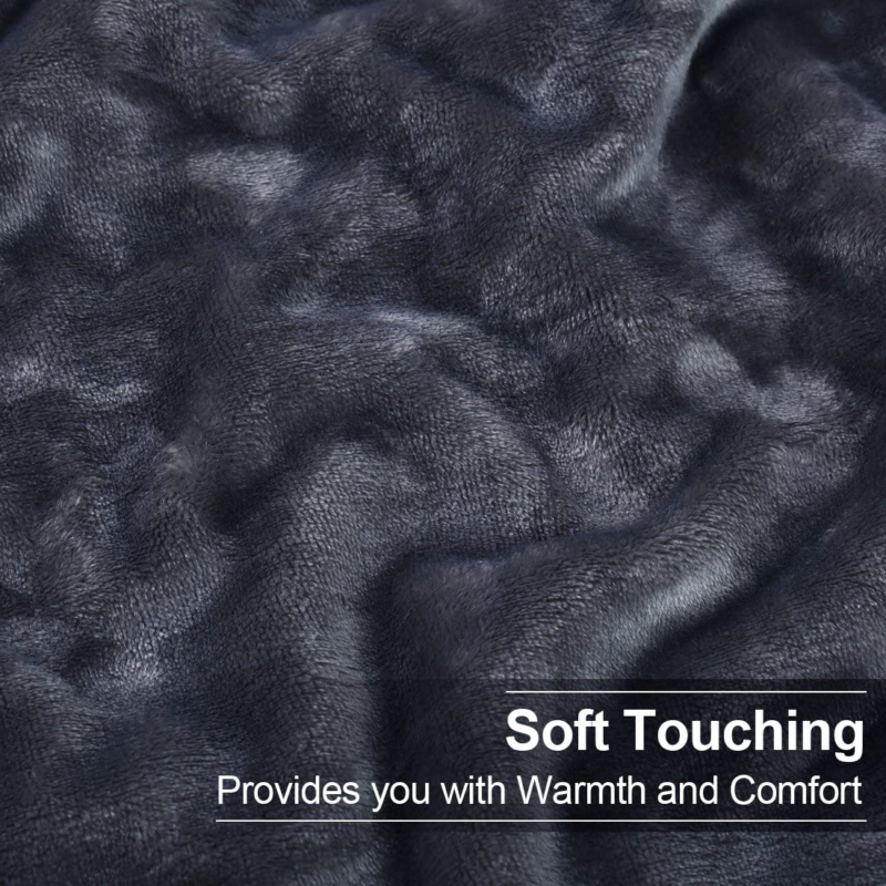 Soft Queen Size Blanket All Season Warm Microplush Lightweight Thermal Fleece 