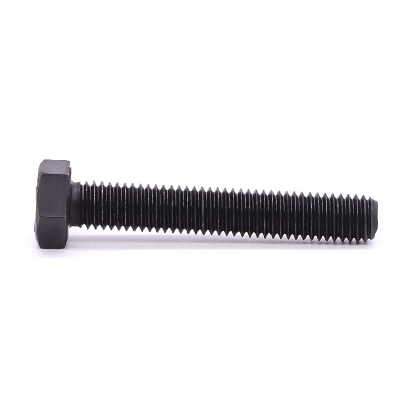 M10-1.5 X 25Mm Hex Bolts, 12.9 Grade Alloy Steel, Black Oxide Finish, 10 PCS