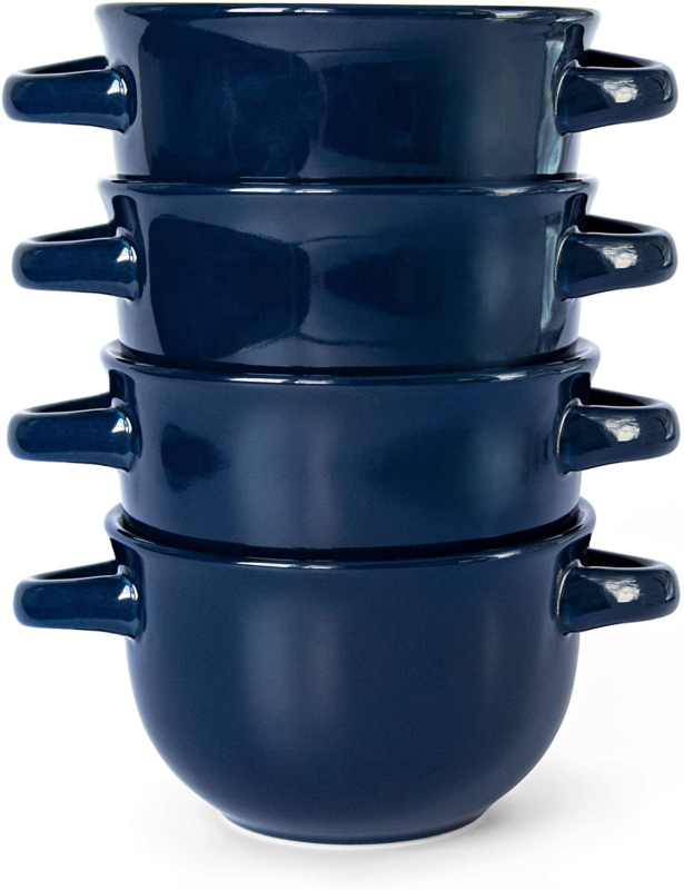 Soup Crocks with Handles, Soup Bowls, Oven Safe, Ceramic Make, Soup, Chilli, by 