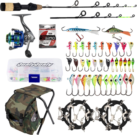 Ice Fishing Rod Reel Combo Set 