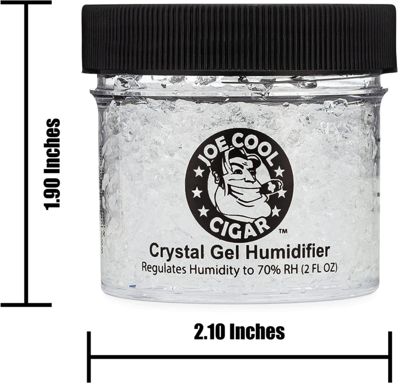 Crystal Gel Humidifier for Cigar Humidors (2 Oz Jars) - 2 Pack